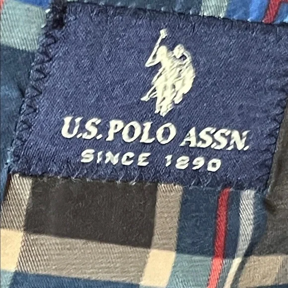 US Polo Men's Gray Blazer with Elbow Patches - Picture 6 of 6